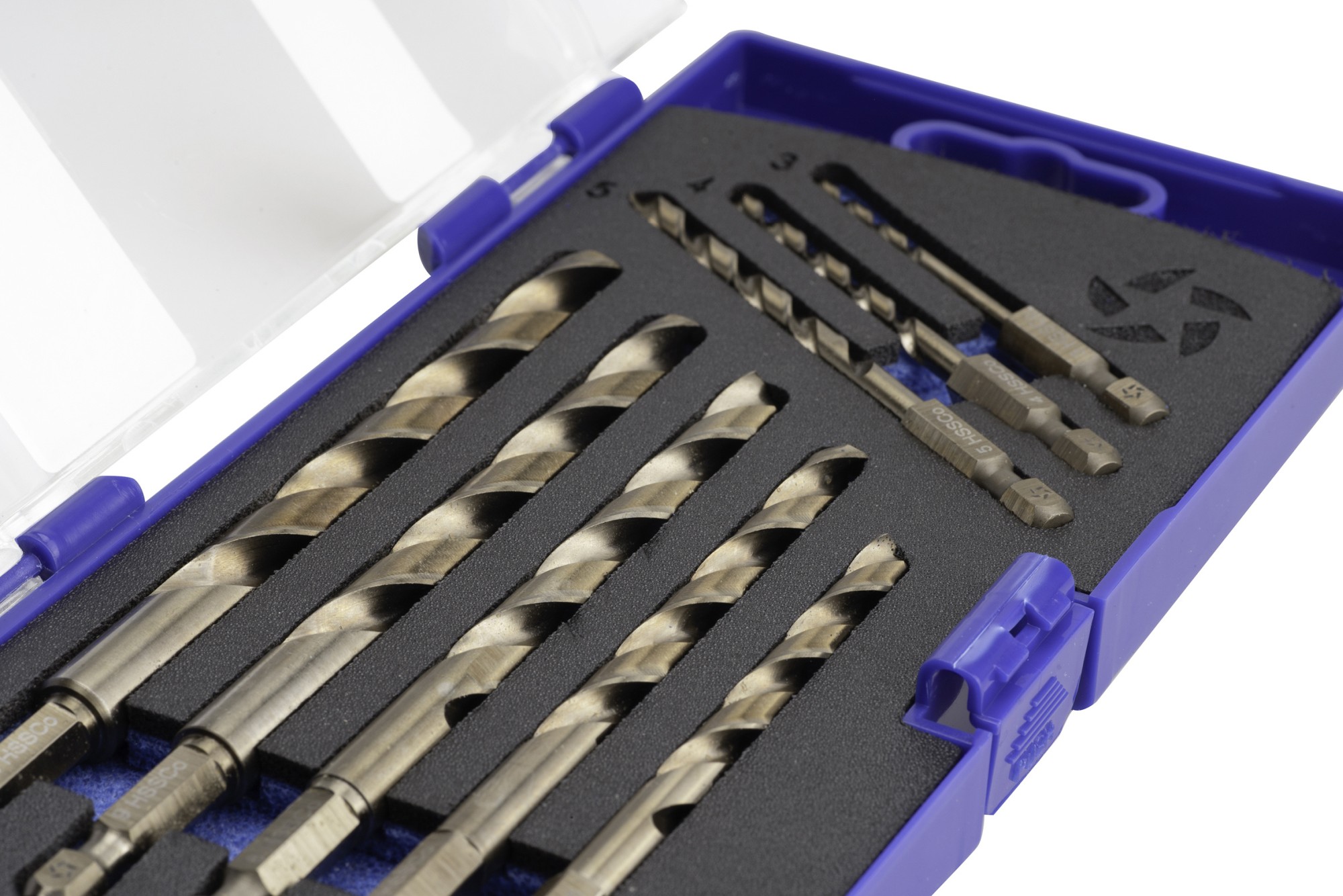 BROCA HSS Co HEXAGONAL 1/4 LARGA DIN E6.3 METAL - 1616 - SET 3-4-5-6-7-8-9-10 mm