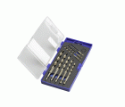 BROCA HSS Co HEXAGONAL 1/4 LARGA DIN E6.3 METAL - 1616 - SET 3-4-5-6-7-8-9-10 mm