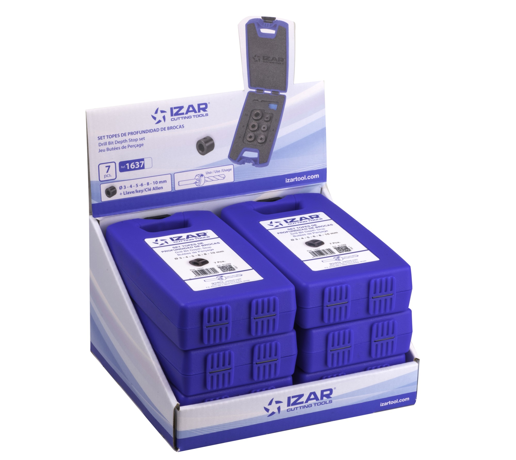 TOPES BROCAS MADERA/METAL - 1637 - EXPO 6 SETS