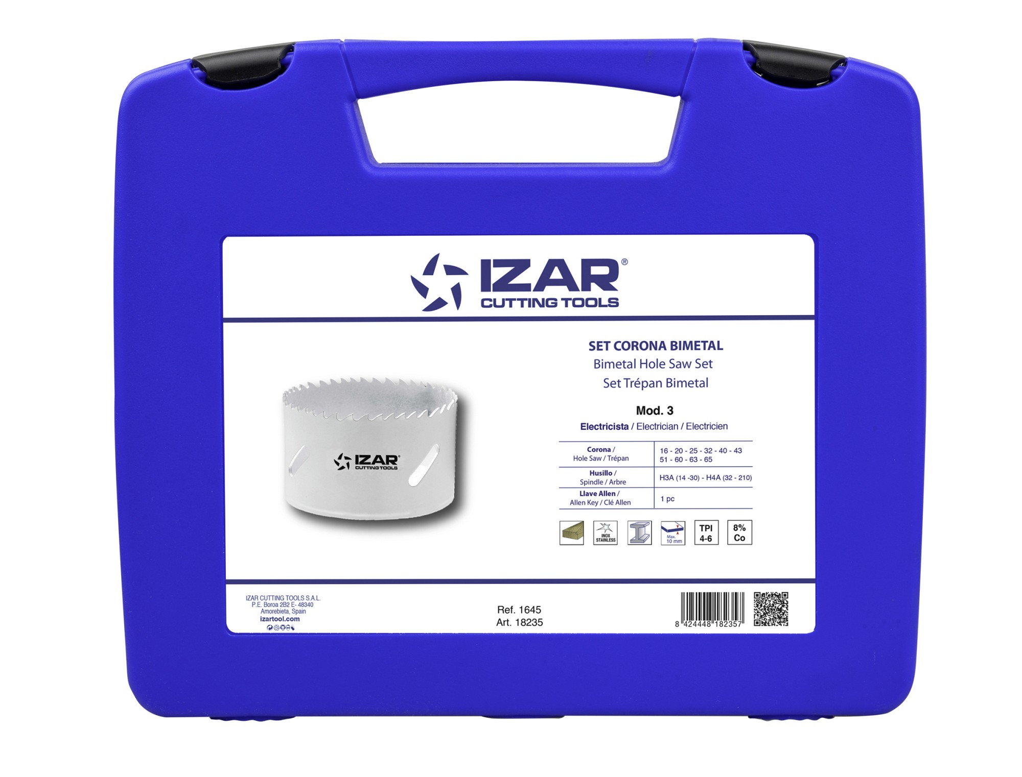 CORONA HSS Co BIMETAL - 1645 - SET ELECTRICISTA