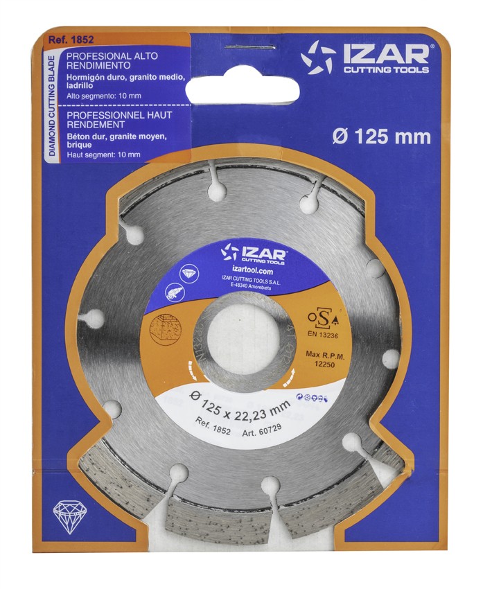 DISCO DIAMANTE SEGMENTADO LASER PROFESIONAL - 1852 - 115 x 10 mm