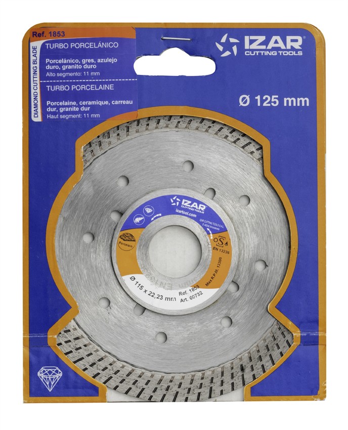 DISCO DIAMANTE TURBO PORCELANICO - 1853 - 115 x 11 mm