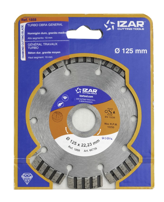 DISCO DIAMANTE TURBO OBRA GENERAL - 1858 - 115 x 10 mm