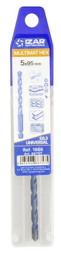 BROCA MULTI UNIVERSAL MANGO E6.3 - 1866 - 03,00 mm x L090