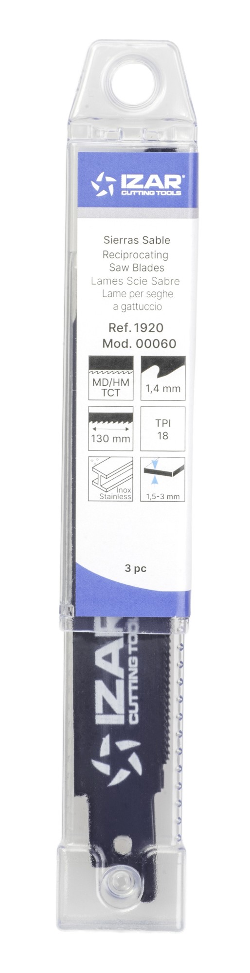 SIERRA SABLE METAL - 1920 - MOD. 00060 - (pack 3 uds.  -  EUR/pack)