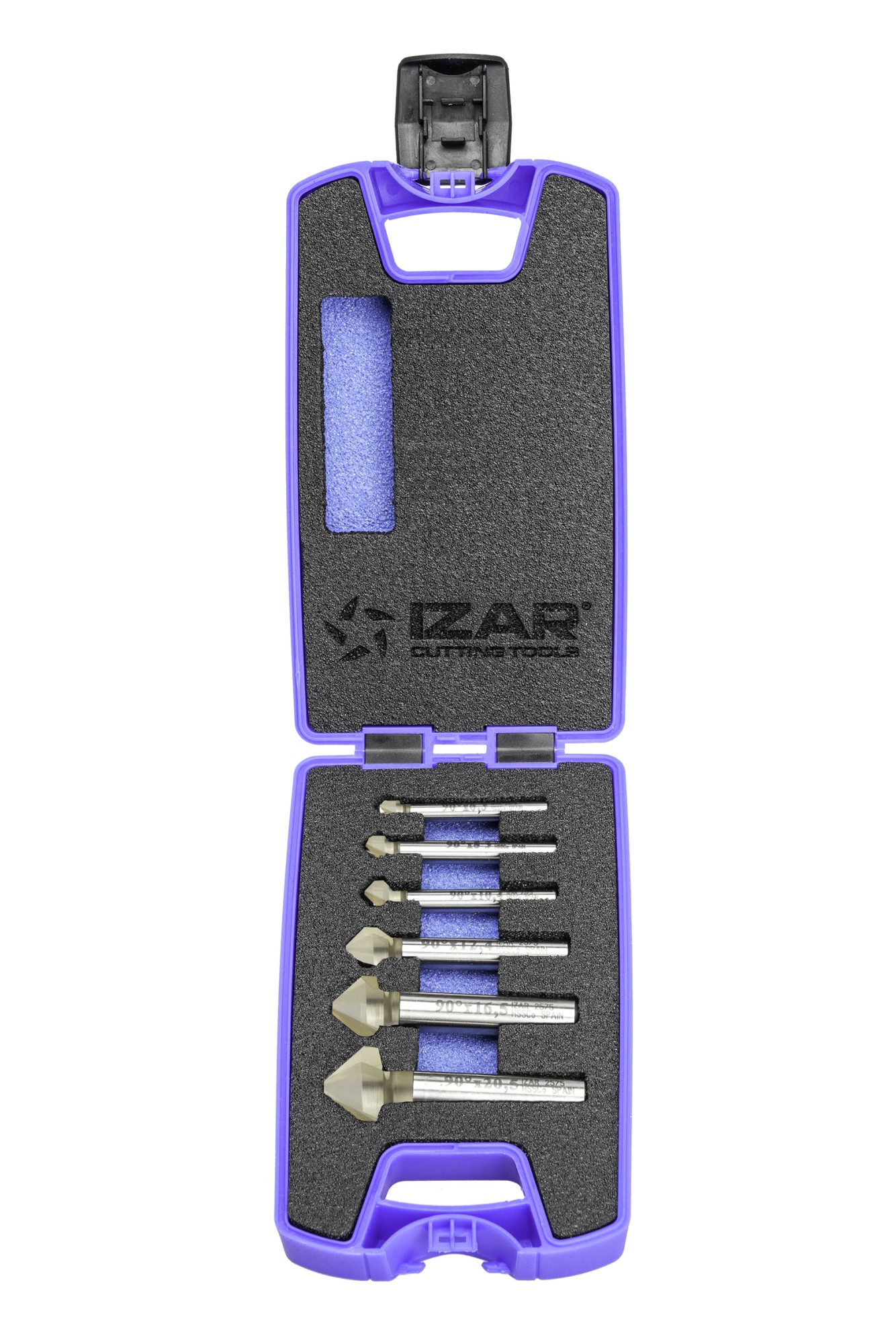 AVELLANADOR HSS Co DIN335C 90º ANTIVIBRACIÓN - 2574 - SET - PUNTA ZIRKONIO