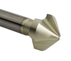 AVELLANADOR HSS Co DIN335C 90º ANTIVIBRACIÓN - 2574 - 10,00 mm - PUNTA ZIRKONIO