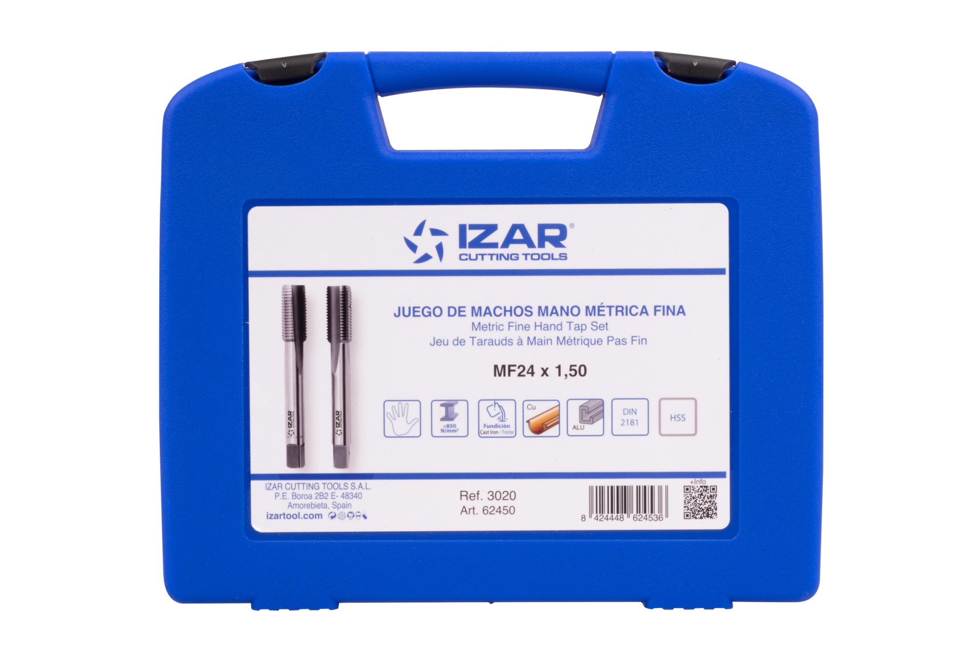 JUEGO 2-MACHOS MANO HSS DIN2181 (MF) - 3020 - 04,00X0,50