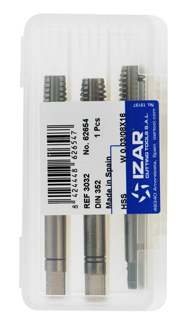 JUEGO 3-MACHOS MANO HSS DIN352 (W) - 3032 - 0,03/32X48