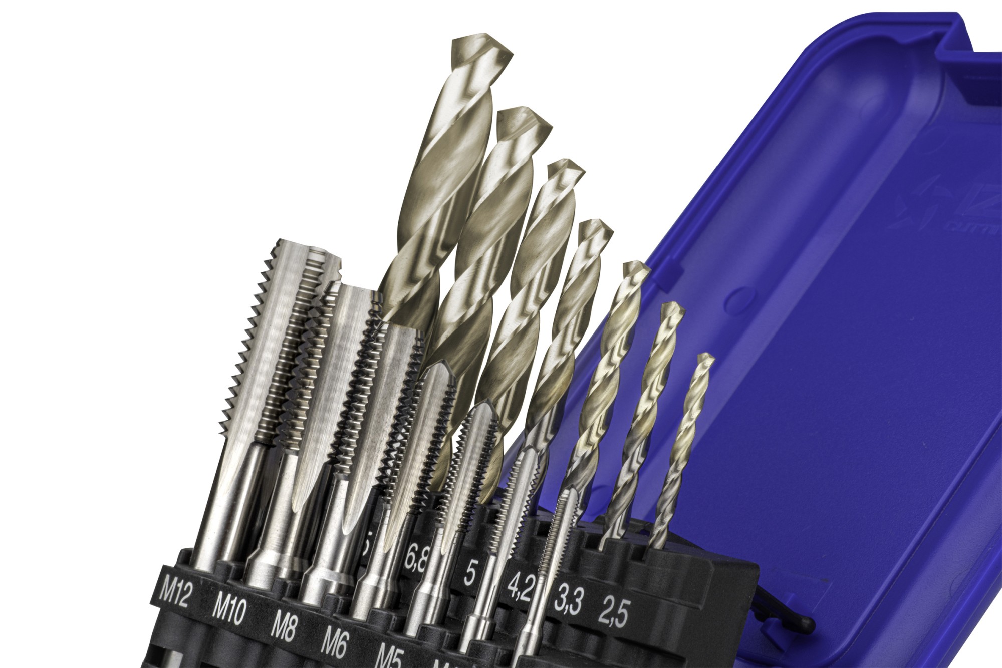 MACHO MANO RECTO HSS ISO 529 (M) - 3039 - SET + BROCA 1015 ZIRKON