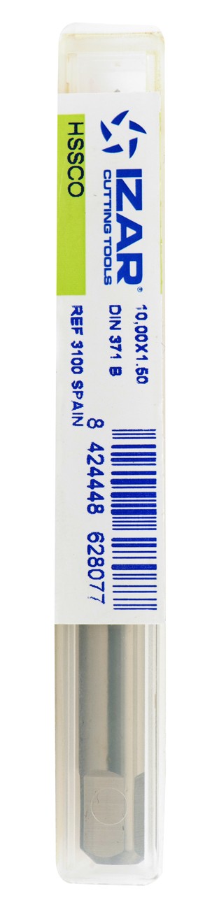 MACHO MAQUINA RECTO HSS Co DIN371 (M) GUN - 3100 - 02,00X0,40