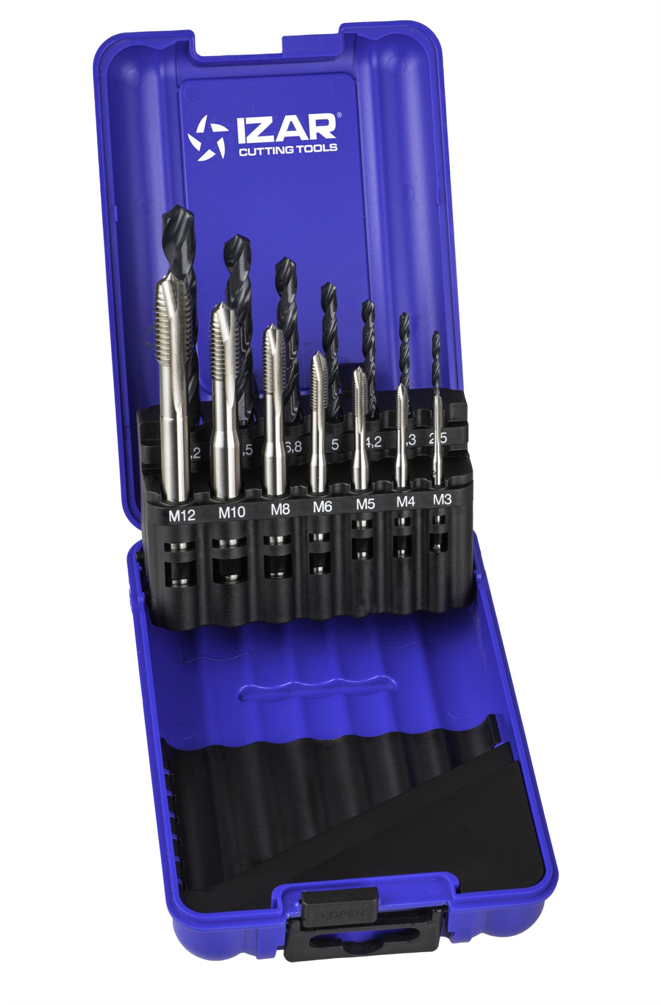 MACHO MAQUINA RECTO HSS Co DIN371 (M) GUN - 3100 - SET+BROCA HSS