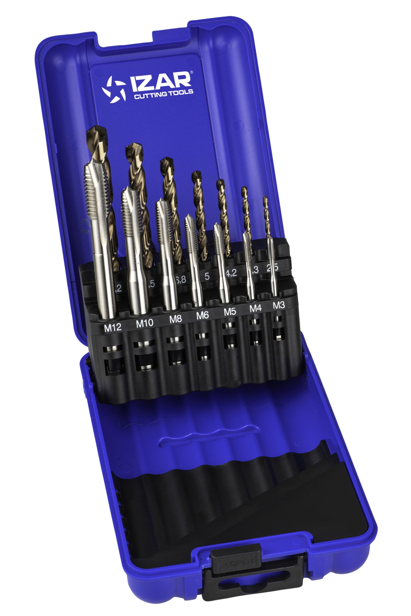 MACHO MAQUINA RECTO HSS Co DIN371 (M) GUN - 3100 - SET+BROCA HSSE