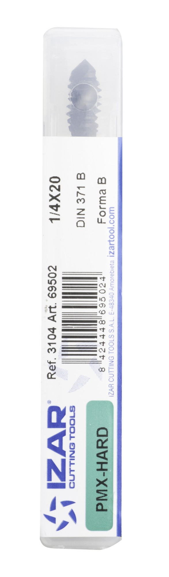 MACHO MAQUINA HELICOIDAL PMX DIN371 (UNC) - 3104 - N-10X24 - HARD