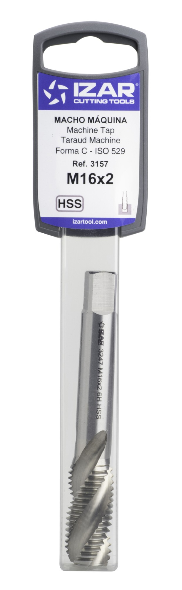 MACHO MAQUINA HELICOIDAL HSS ISO529 (M) - 3157 - 03,00X0,50