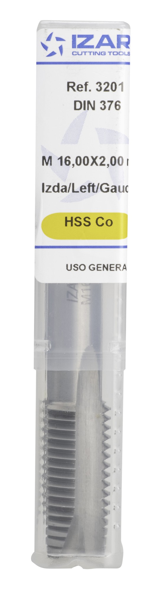 MACHO MAQUINA RECTO HSS Co DIN376 (M) GUN IZQUIERDA - 3201 - 03,00X0,50