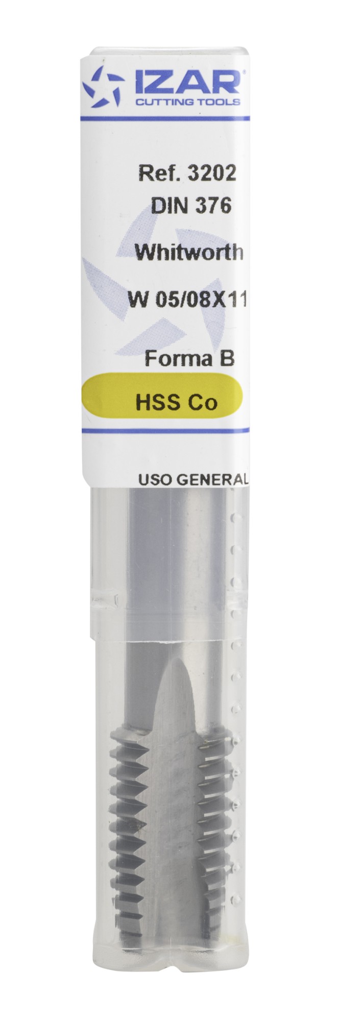 MACHO MAQUINA RECTO HSS Co DIN376 (W) GUN - 3202 - 0,01/04X20