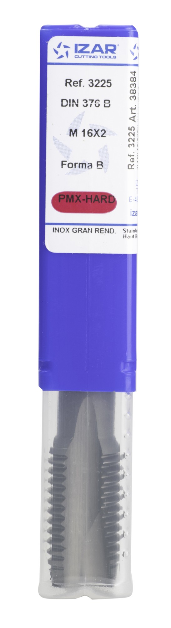 MACHO MAQUINA RECTO PMX DIN376 (M) INOX - 3225 - 08,00X1,00 - HARD