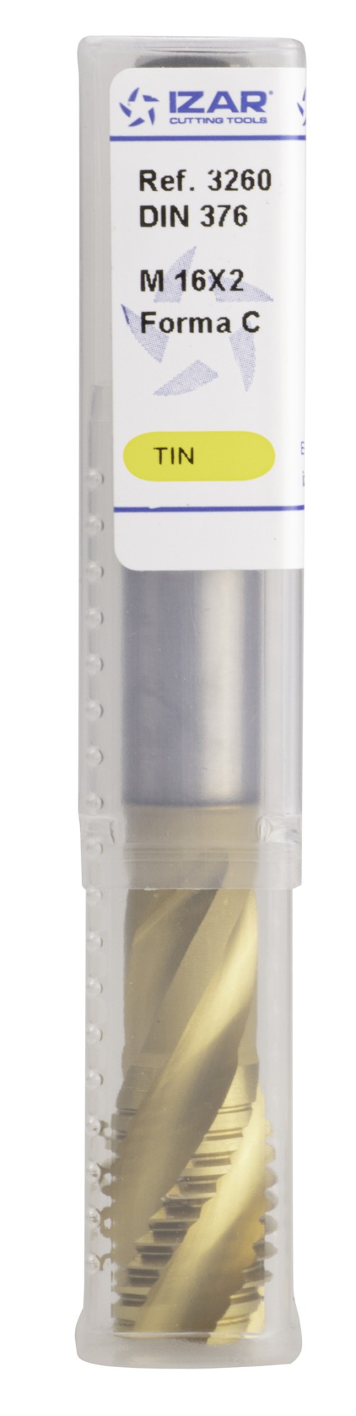 MACHO MAQUINA HELICOIDAL HSS Co-V DIN376 (M) MULTIFUNCION - 3260 - 12,00X1,75 - TIN