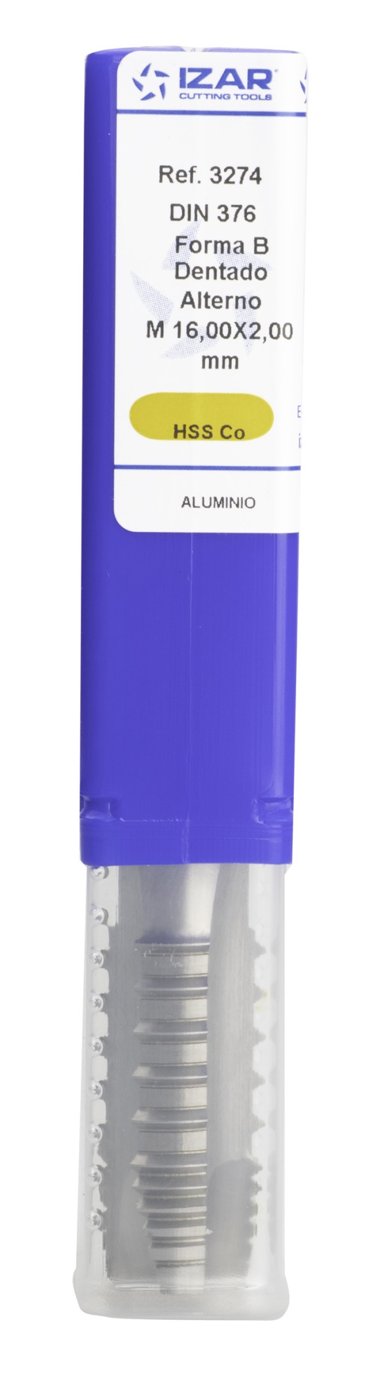 MACHO MAQUINA RECTO HSS Co DIN376 (M) DENTADO-ALTERNO - 3274 - 05,00X0,80