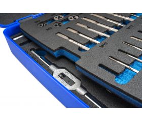 JUEGO MACHOS-COJINETES MANO - 3406 - M3-M12 + COMBI (MOD. 2) 45 pcs.