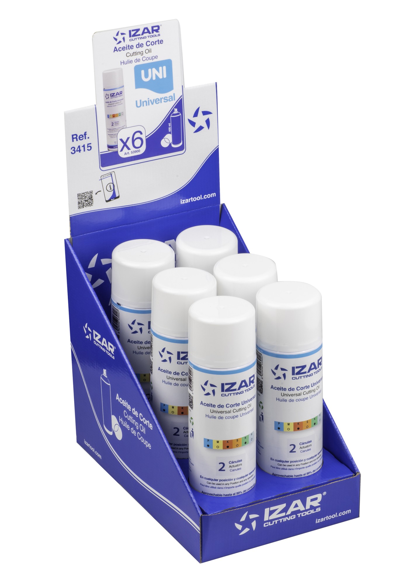 ACEITE/REFRIGERANTE CORTE - 3415 - EXPO 6x ACEITE UNIVERSAL 0,40 l AEROSOL