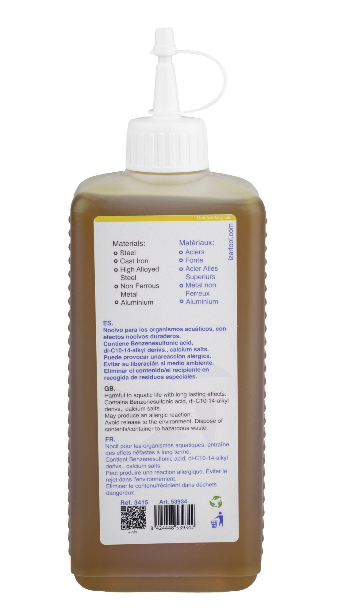 ACEITE/REFRIGERANTE CORTE - 3415 - ACEITE ALTO RENDIMIENTO 0,50 L