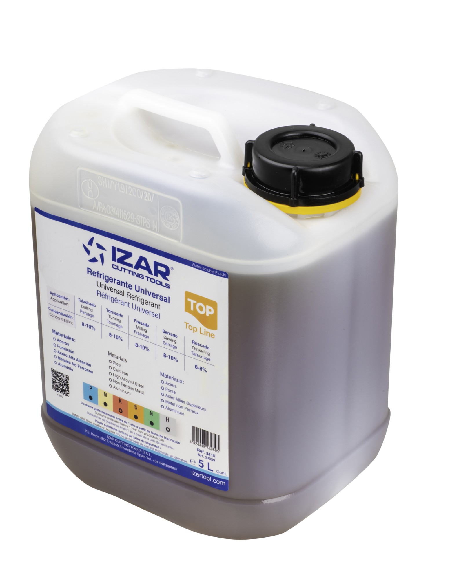 ACEITE/REFRIGERANTE CORTE - 3415 - REFRIGERANTE UNIVERSAL TOP 5,00 L