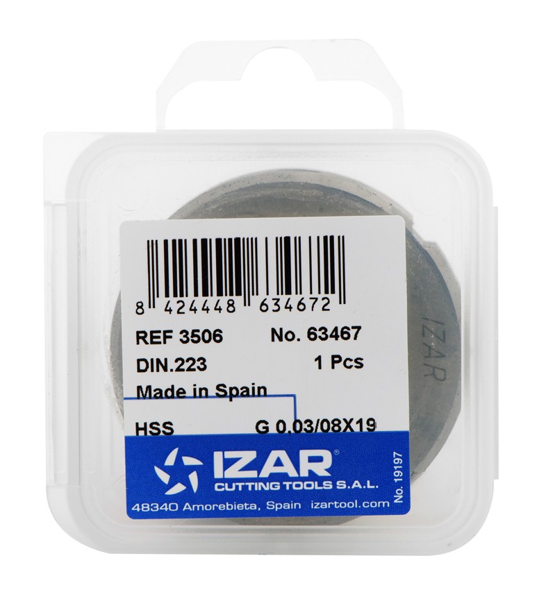COJINETE MANO HSS DIN24231 BSP (GAS) - 3506 - 1/8X28