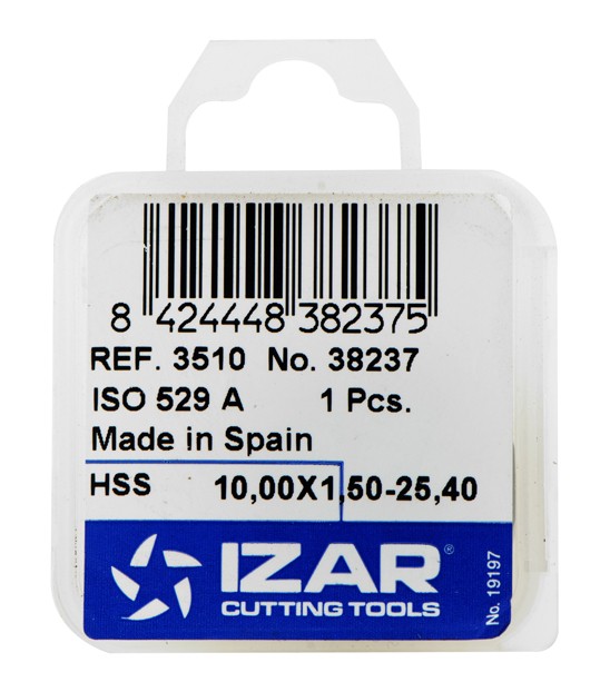 COJINETE MANO HSS ISO529 (M) - 3510 - 03,00X0,50-25,40