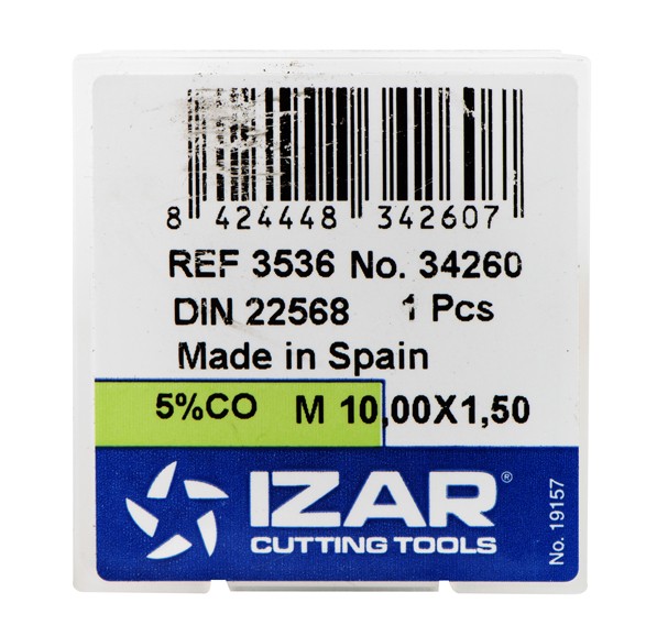 COJINETE MANO HSS Co DIN22568 (M) - 3536 - 03,00X0,50