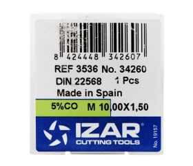 COJINETE MANO HSS Co DIN22568 (M) - 3536 - 10,00X1,50