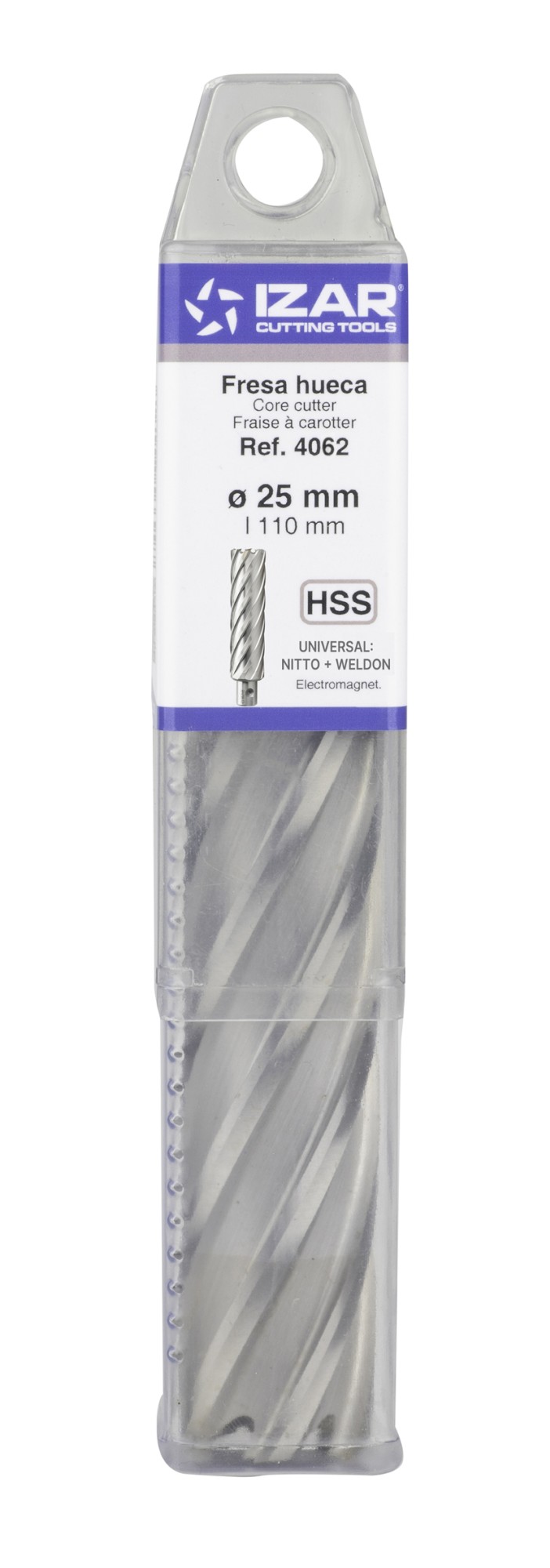 FRESA HUECA HSS-XT EXTRA-LARGA MAQUINA ELECTROMAGNETICA UNIVERSAL - 4062 - 20,00X110 mm