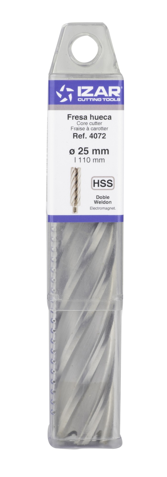 FRESA HUECA HSS-XT EXTRA-LARGA MAQUINA ELECTROMAGNETICA - 4072 - 20,00X110 mm