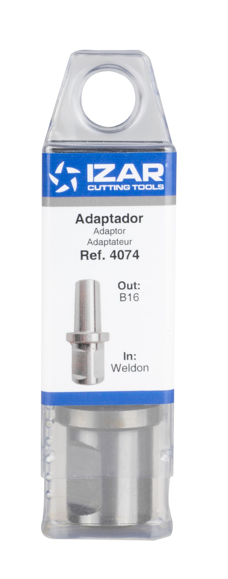 ADAPTADOR FRESAS HUECAS MAQUINA ELECTROMAGNETICA - 4074 - FRESA DOBLE WELDON" -> MAQUINA "FEIN QUICK IN" (EXPULSOR 6,35 mm)"