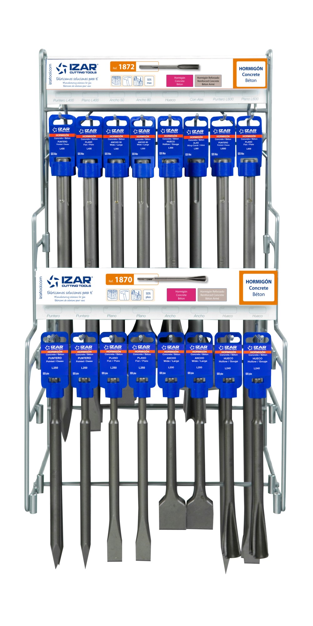 DISPLAYS Y PRESENTACIONES - 4995 - DISP. 04 - CINCELES SDS MAX / PLUS