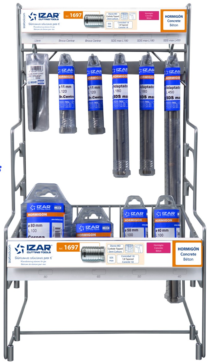 DISPLAYS Y PRESENTACIONES - 4995 - DISP. 06 - CORONA PERFORADORA TALADRO PERCUTOR