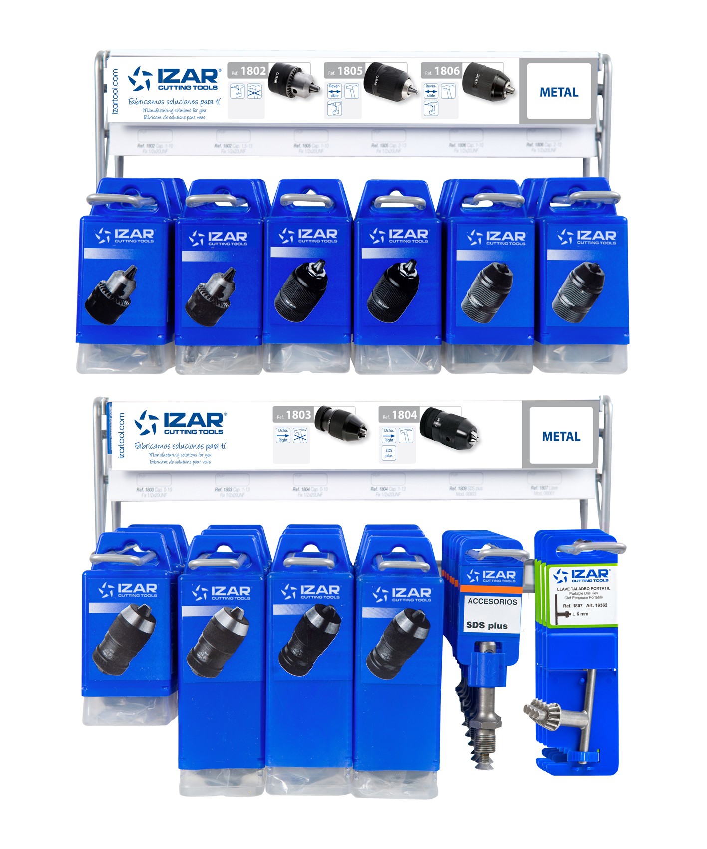 DISPLAYS Y PRESENTACIONES - 4995 - DISP. 12 - PORTA-BROCAS TALADROS PORTATILES Y ESTACIONARIOS