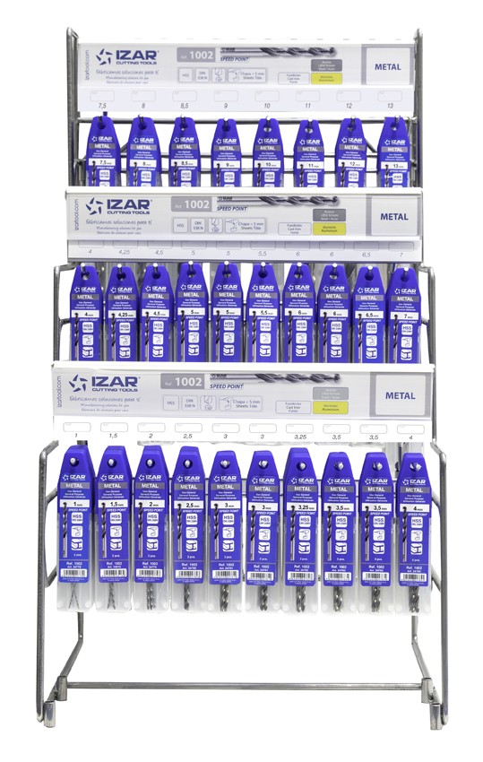 DISPLAYS Y PRESENTACIONES - 4995 - DISP. 17 - BROCA MANGO CILINDRICO HSS SPEED POINT (DIN 338 N)