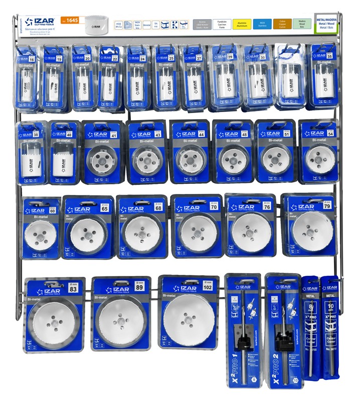DISPLAYS Y PRESENTACIONES - 4995 - DISP. 19 - SIERRA CORONA METAL / MADERA