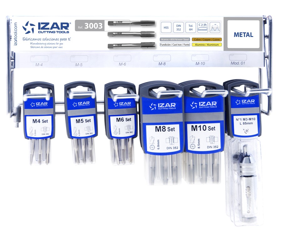 DISPLAYS Y PRESENTACIONES - 4995 - DISP. 44 - JUEGOS MACHOS MANO METRICA (HSS DIN 352)