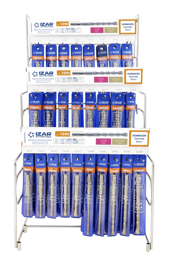 DISPLAYS Y PRESENTACIONES - 4995 - DISP. 45 - BROCA-MARTILLO SDS PLUS BÁSICO