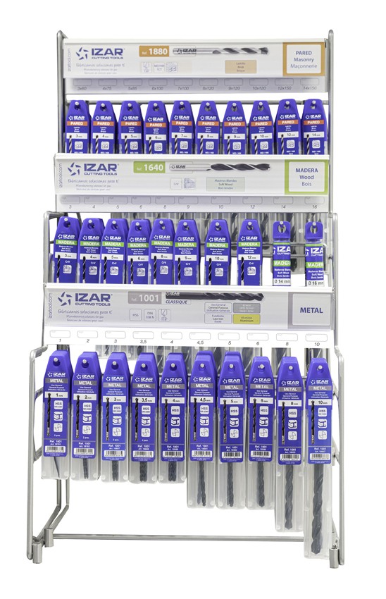 DISPLAYS Y PRESENTACIONES - 4995 - DISP. 51 - BROCAS PARED STD, MADERA, METAL GENERAL