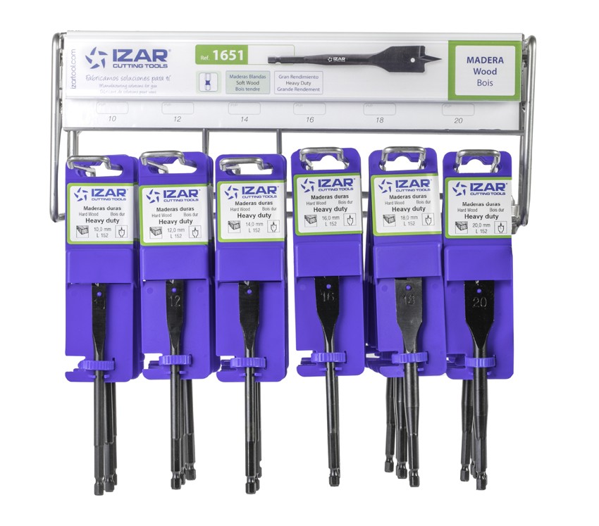 DISPLAYS Y PRESENTACIONES - 4995 - DISP. 56 - BROCAS MADERA PRO PALA