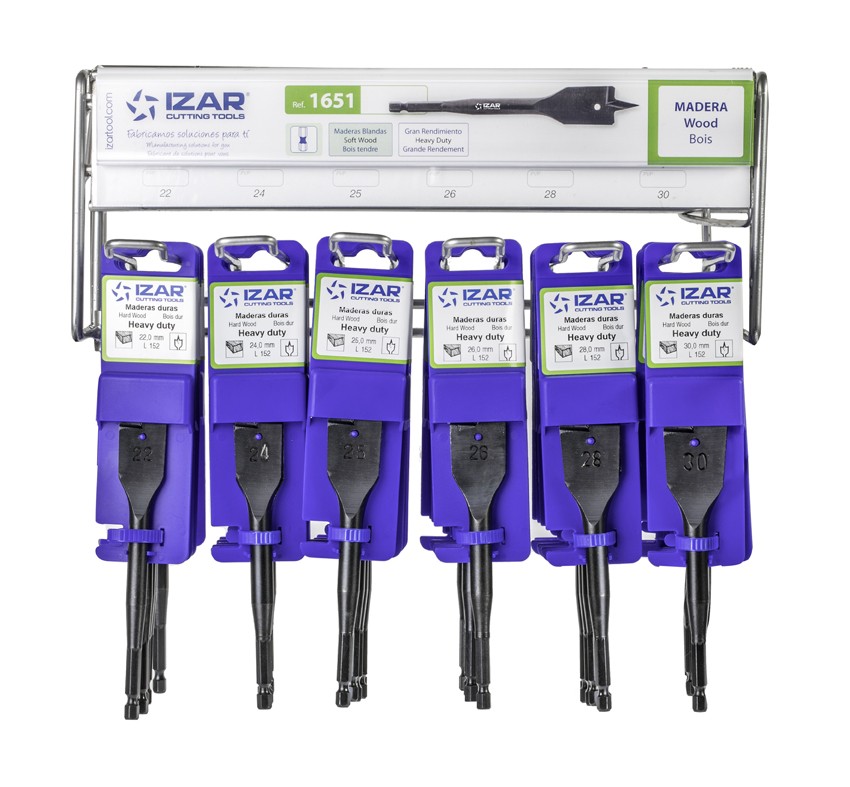 DISPLAYS Y PRESENTACIONES - 4995 - DISP. 57 - BROCAS MADERA PRO PALA