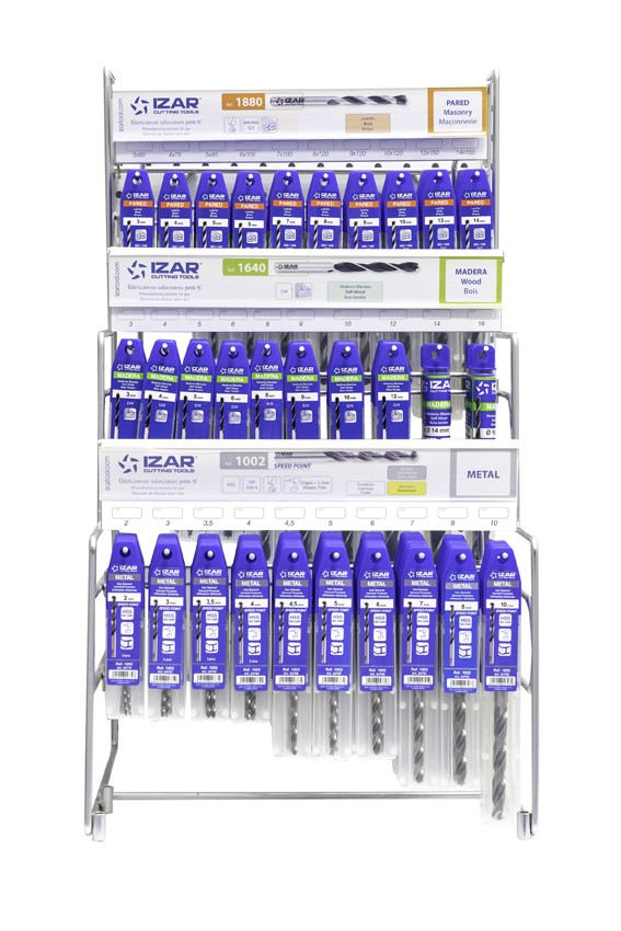 DISPLAYS Y PRESENTACIONES - 4995 - DISP. 59 - BROCAS PARED STD, MADERA, METAL SPEED POINT