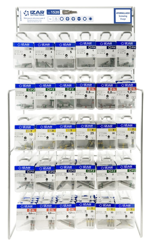 DISPLAYS Y PRESENTACIONES - 4995 - DISP. 63 - PUNTAS ATORNILLAR