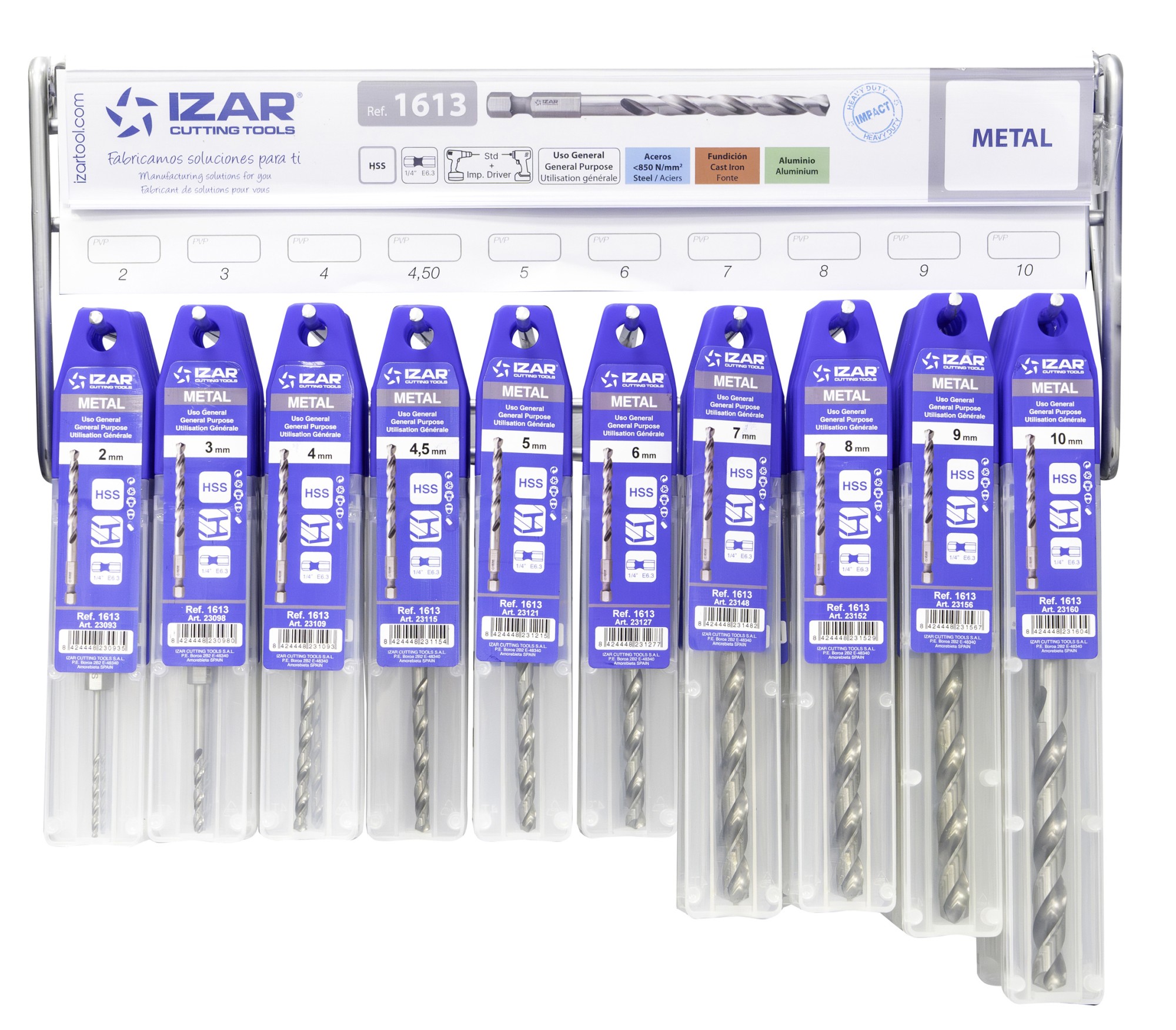 DISPLAYS Y PRESENTACIONES - 4995 - DISP. 75 - BROCA HEX USO GENERAL