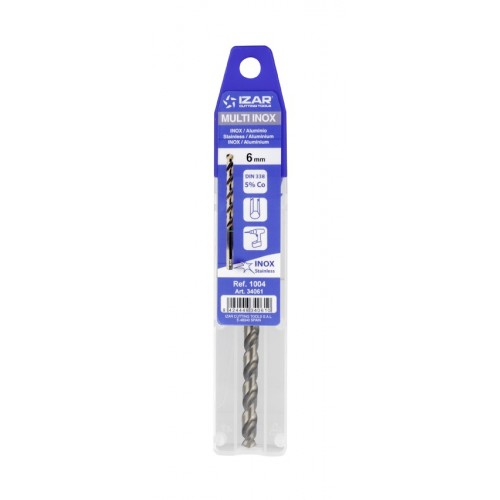 BROCA HSS Co DIN338W MULTI INOX BLISTER - 1004 - 1,00 mm
