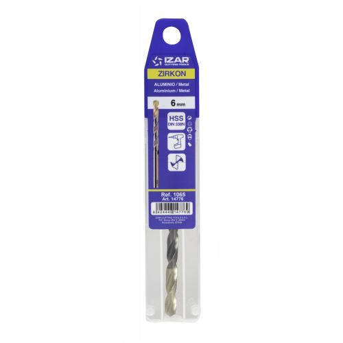 BROCA ZIRKON DIN-338N MULTI METAL BLISTER - 1065 - 1,00 mm - PUNTA ZIRKONIO